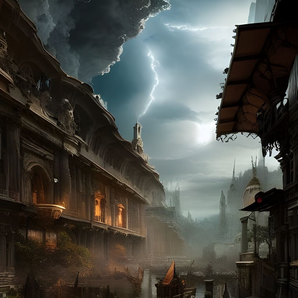 Two Worlds Collide in Epic Digital Painting