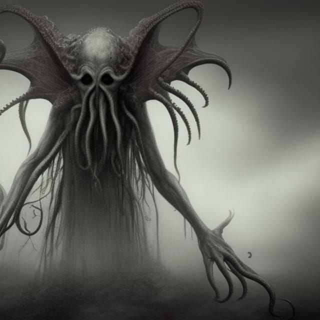 Female Cthulhu in Gothic Horror Scene
