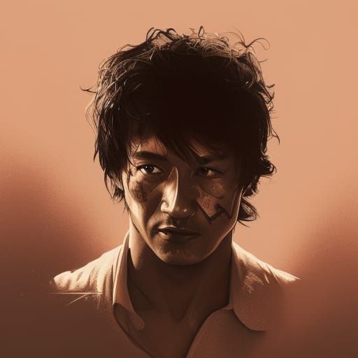 Viktor Tsoi Portrait in Artgerm Style