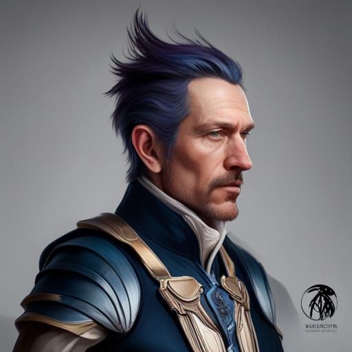 Teal Woodpecker Portrait in Hyperdetailed Digital Art