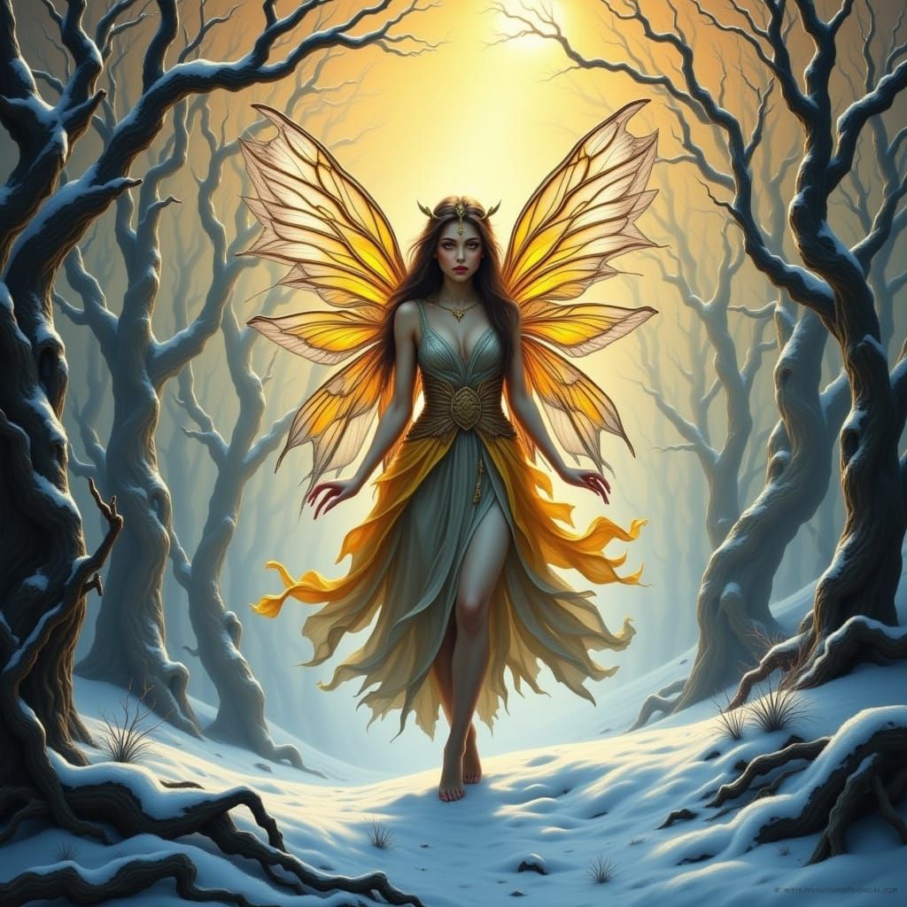 Winter Sun Fairy in Flux Style