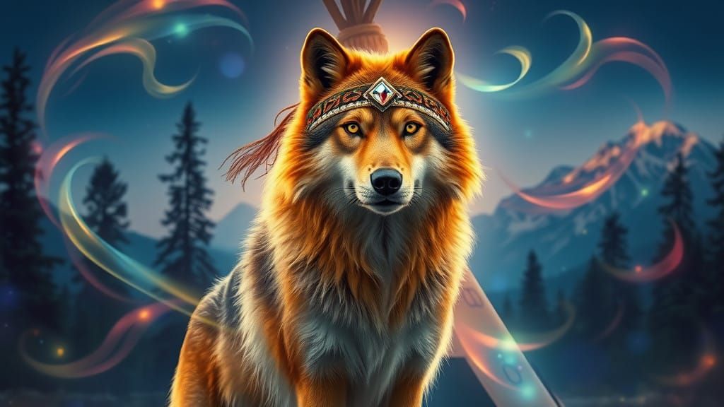 Ethnic Fantasy Scene in Vibrant Colors