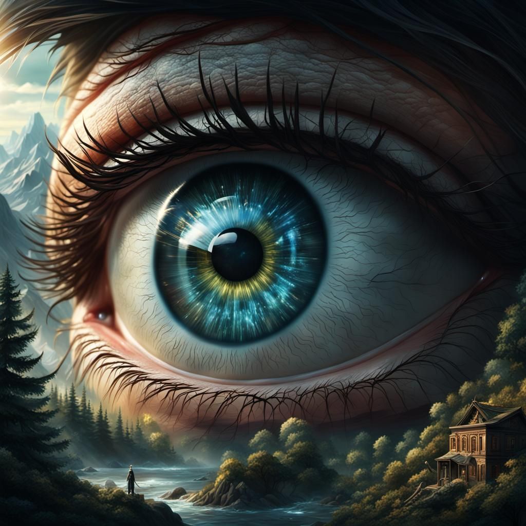 Dramatic Eye Digital Matte Painting