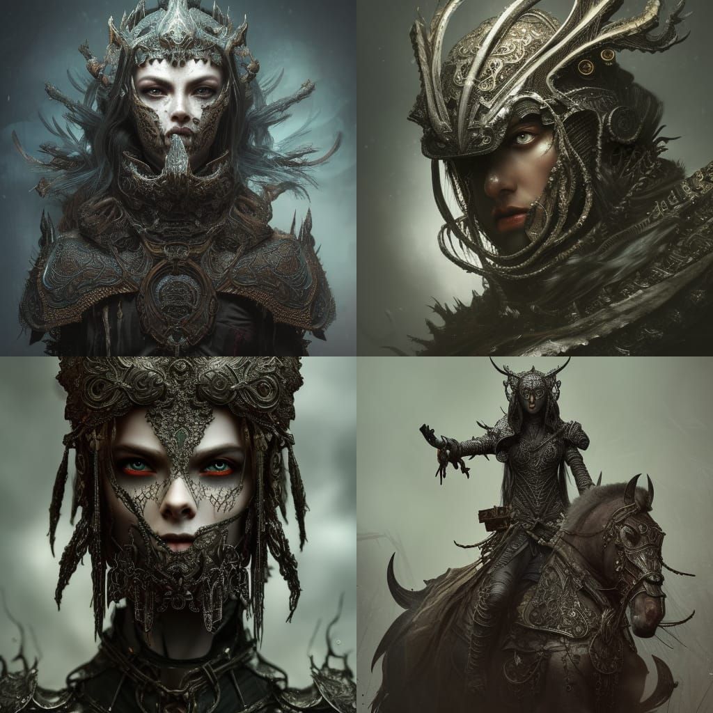 Fierce Gothic Artifact Hunter Portrait in 4K