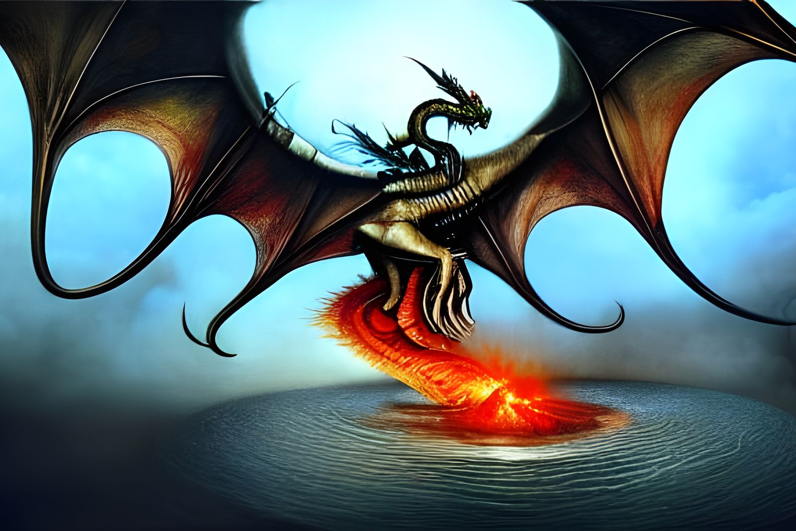 Thermonuclear Dragon: Digital Art in Visionary Style