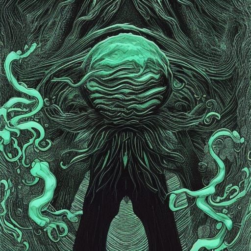 Cthulhu: A Volumetric 3D Liminal Illustration