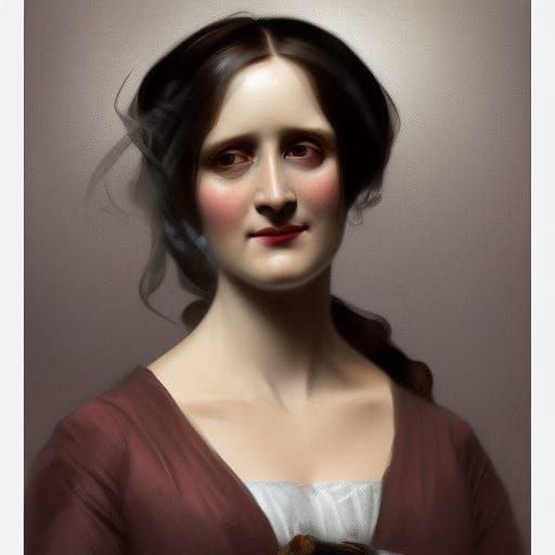 Mary Shelley Portrait in Artgerm Style