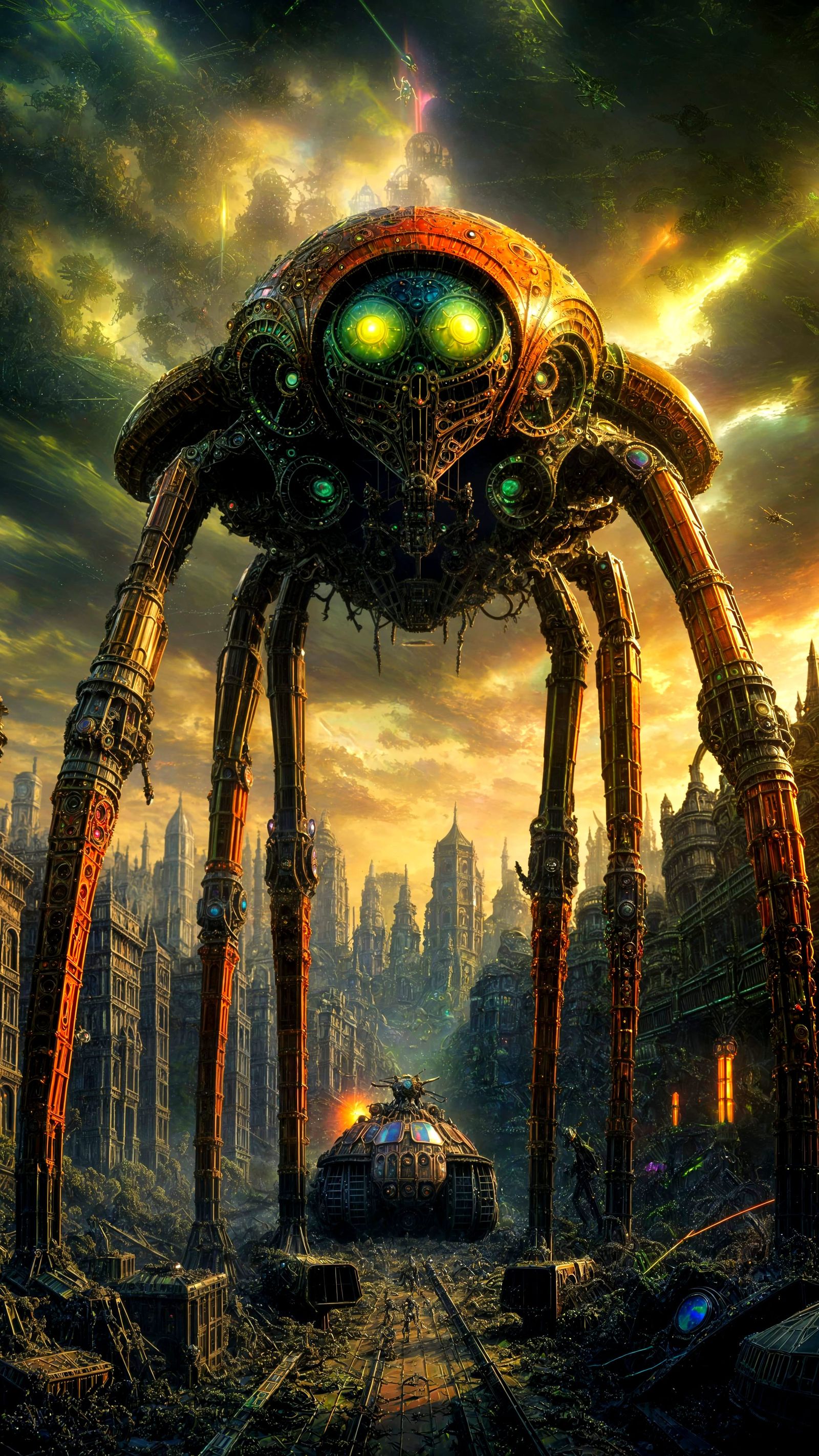 Epic Martian Invasion in a Futuristic London