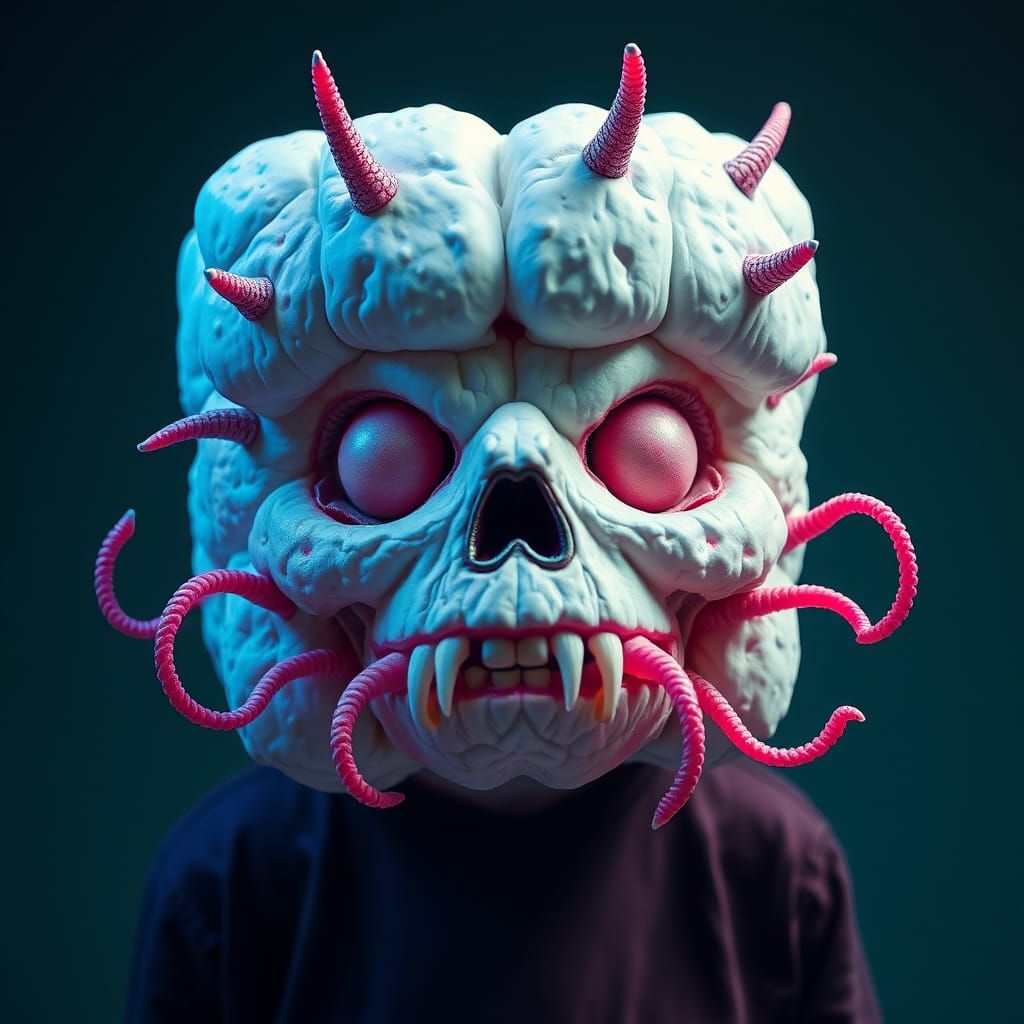 Surreal Marshmallowpunk Creature in Pop Art Style