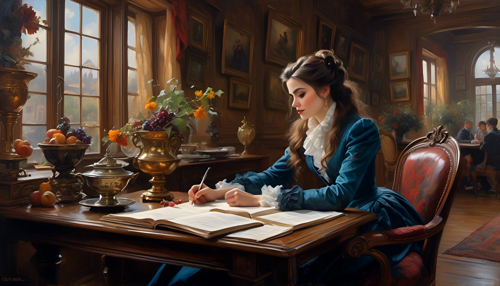 Chickadee Concept Art on Lined Paper