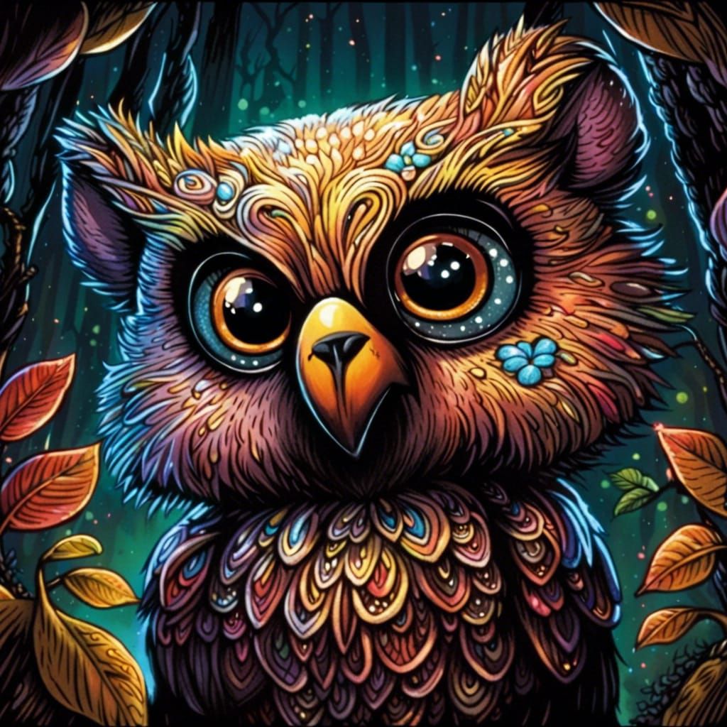 Ollie the Friendly Owl Bear