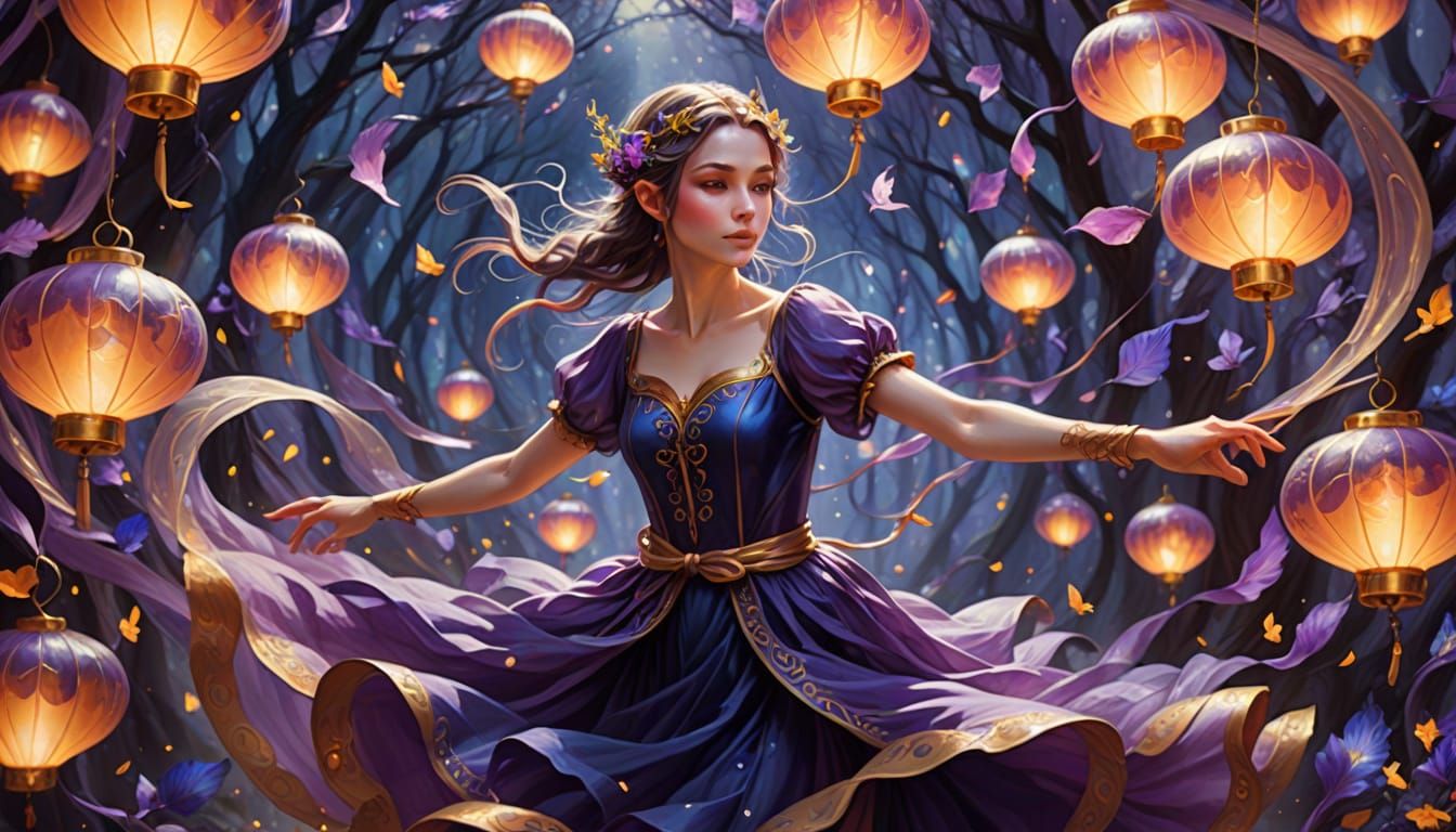 Ethereal Fantasy Realism Fairy Dances in Vibrant Colors