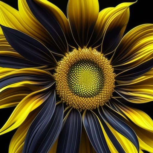 Macro Sunflower in Sunlight: Photorealistic 8K