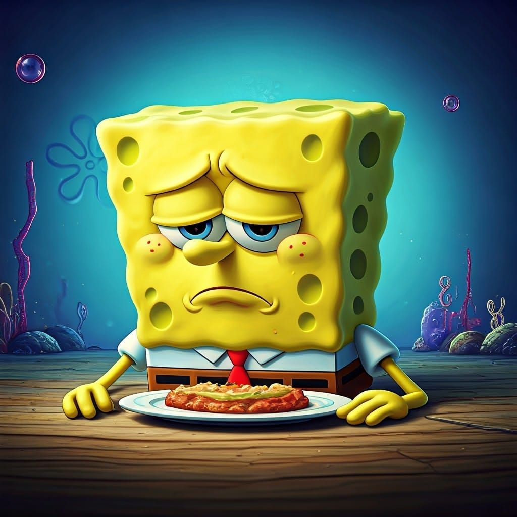 SpongeBob SquarePants with a Heartbreaking Dinner Refusal