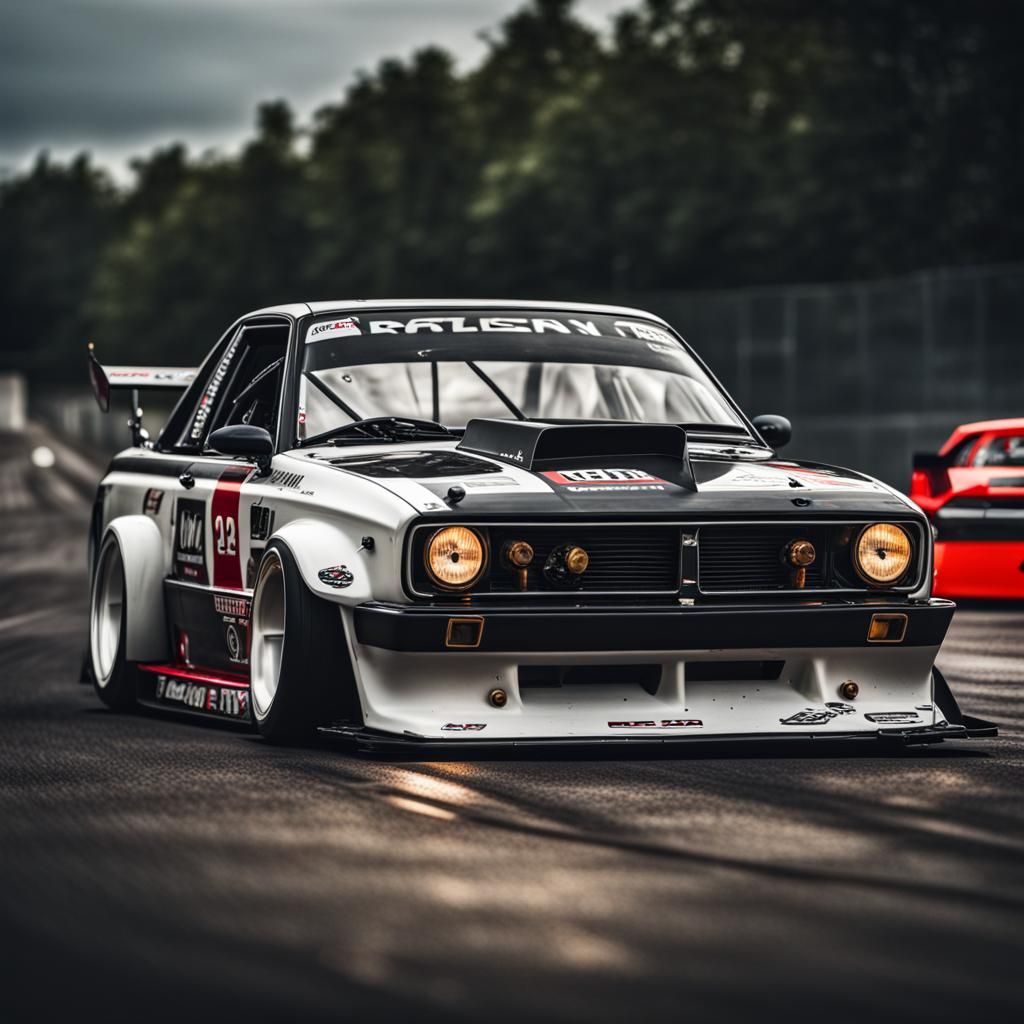 Hyperrealistic Drift Car Legion in Cinematic Style