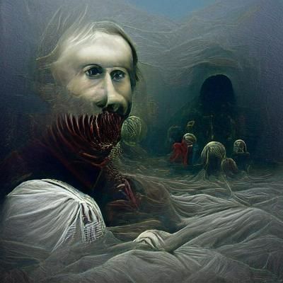 Creepy Horror Vision Inspired by Dark Fantasy Art