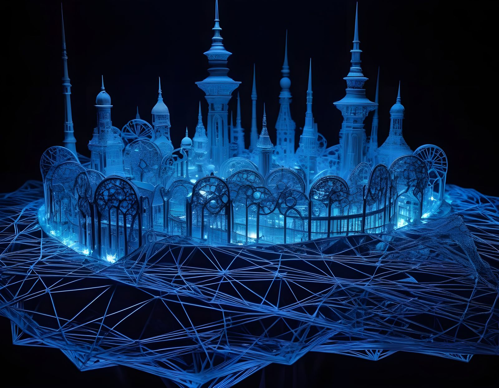 Mechanised Nanoluminescent Spinning Town of Magic Mayhem