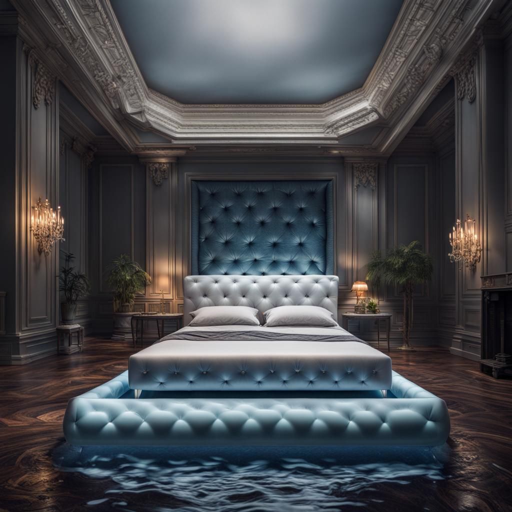 Hyperrealistic Water Bed in High Definition