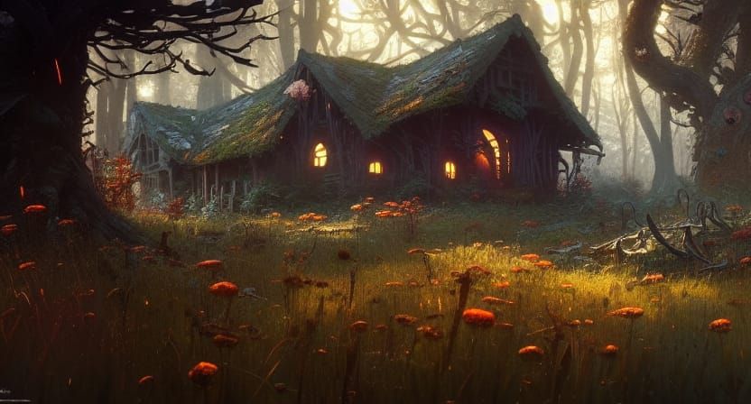 Forest Hag's Turf House Concept Art