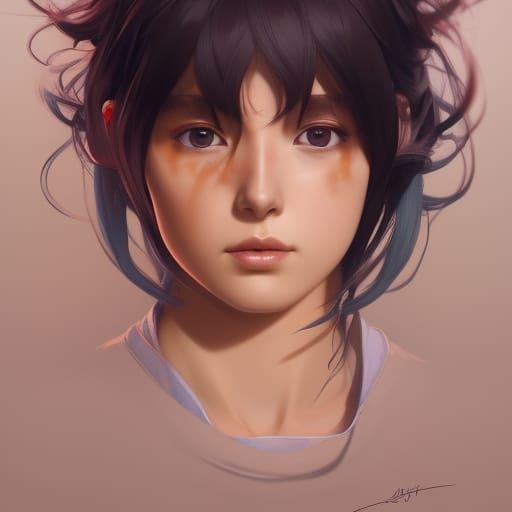 Detailed Portrait of Hinata Otsutsuki in 8K