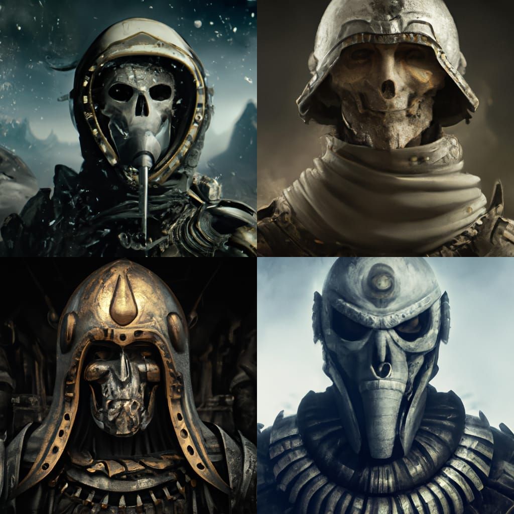 Ghost Skull Soldier: Epic Cinematic Digital Art