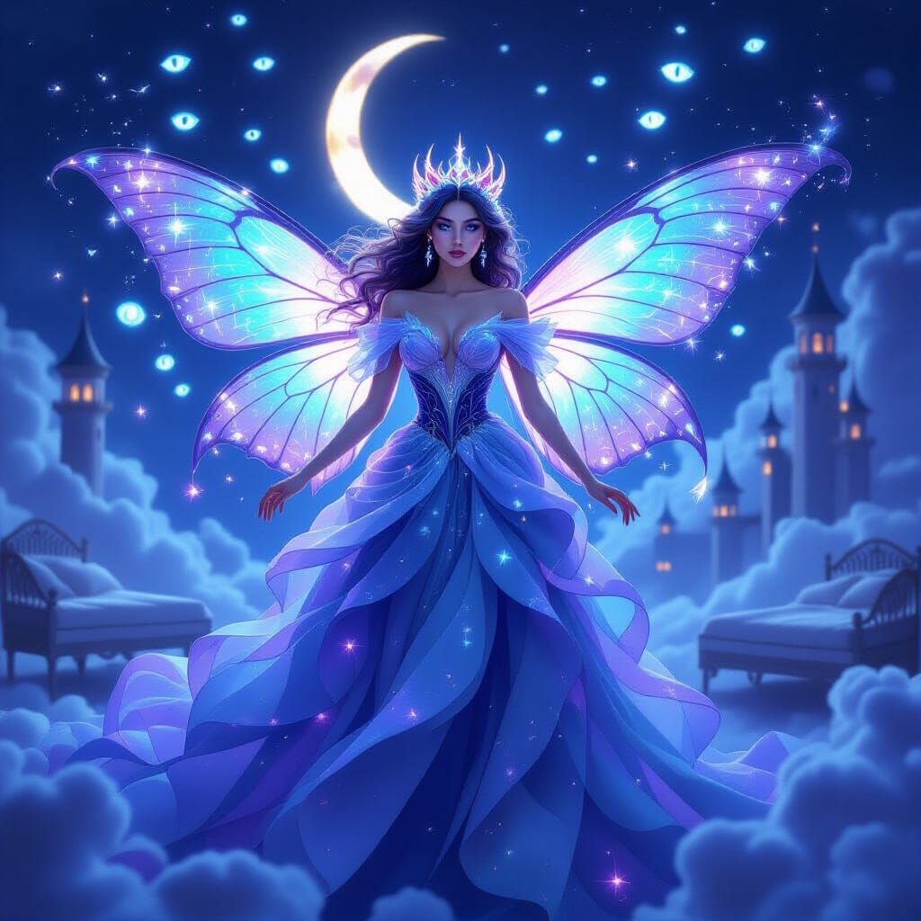 Dream-Eater Princess in Hyper-Realistic Fantasy Style