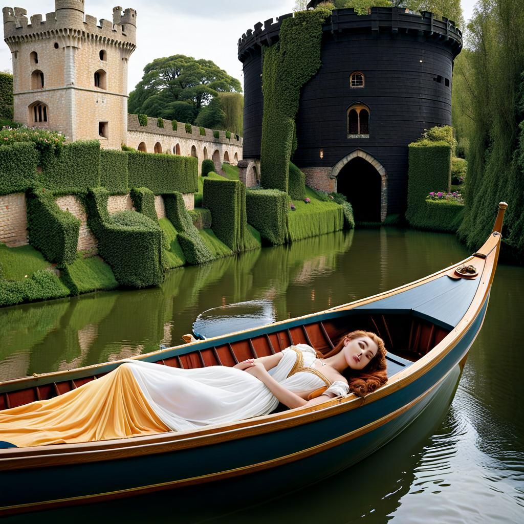 Lady of Shalott's Silent Journey to Camelot