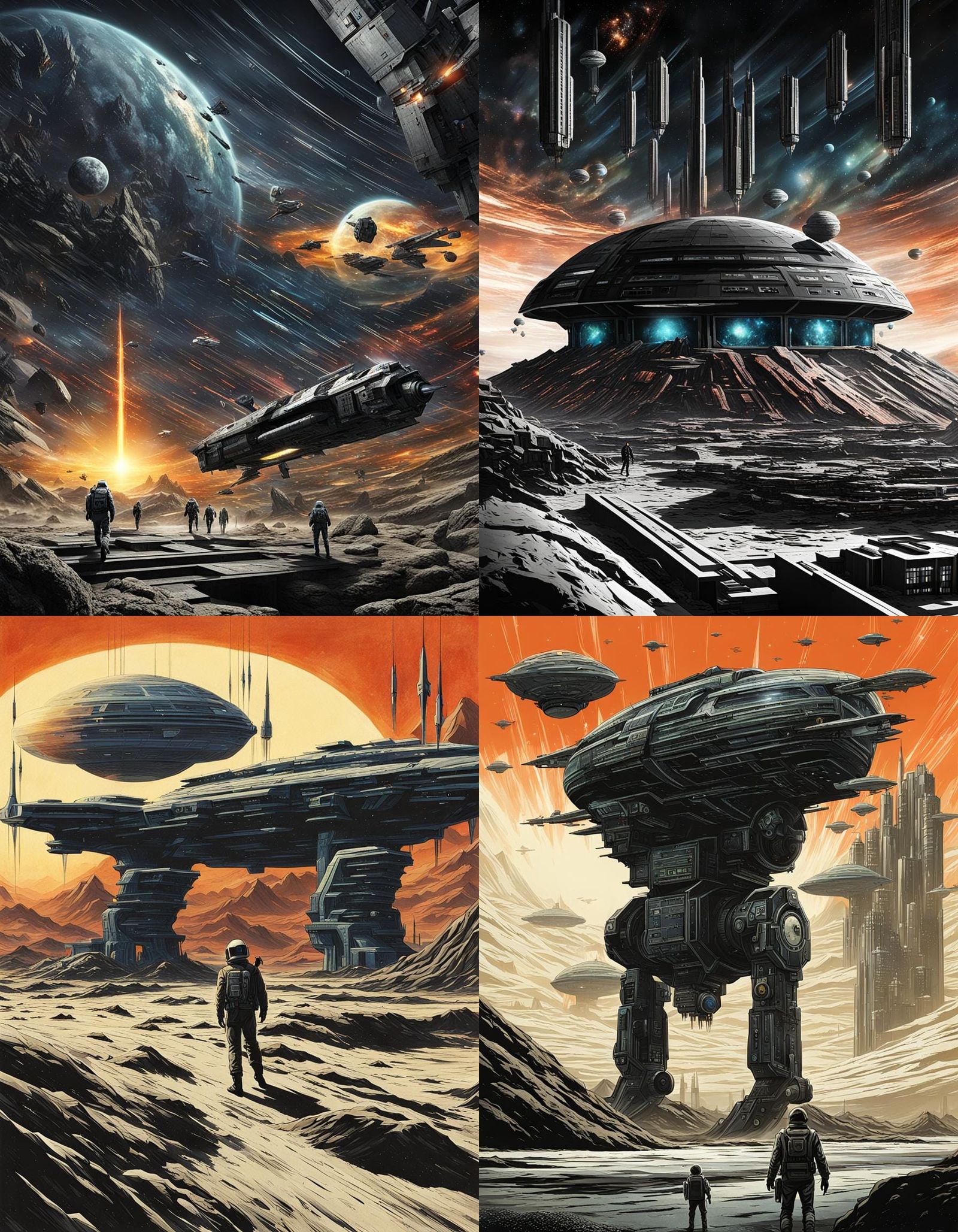 Classic Science Fiction Movie Cover Art