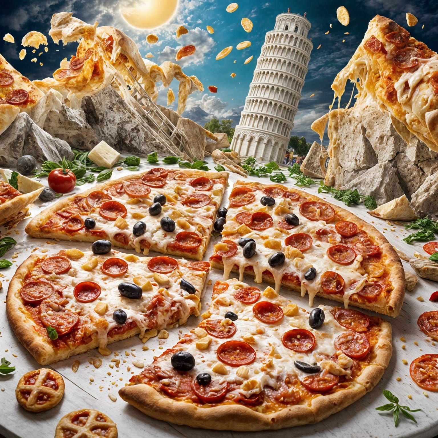 Leaning Tower of Pizza: A Culinary Dream