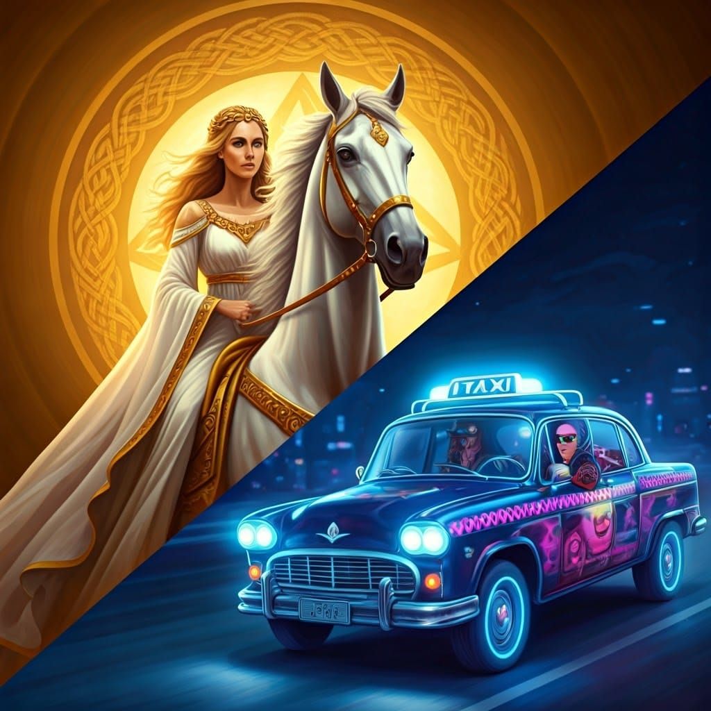 Goddess and Driver: Celtic Meets Retro-Futurism