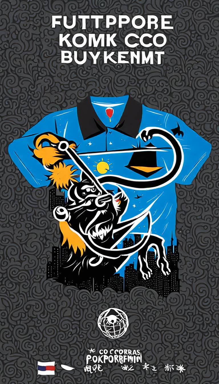 Neon Punk T-Shirt in Synthwave Retro Style