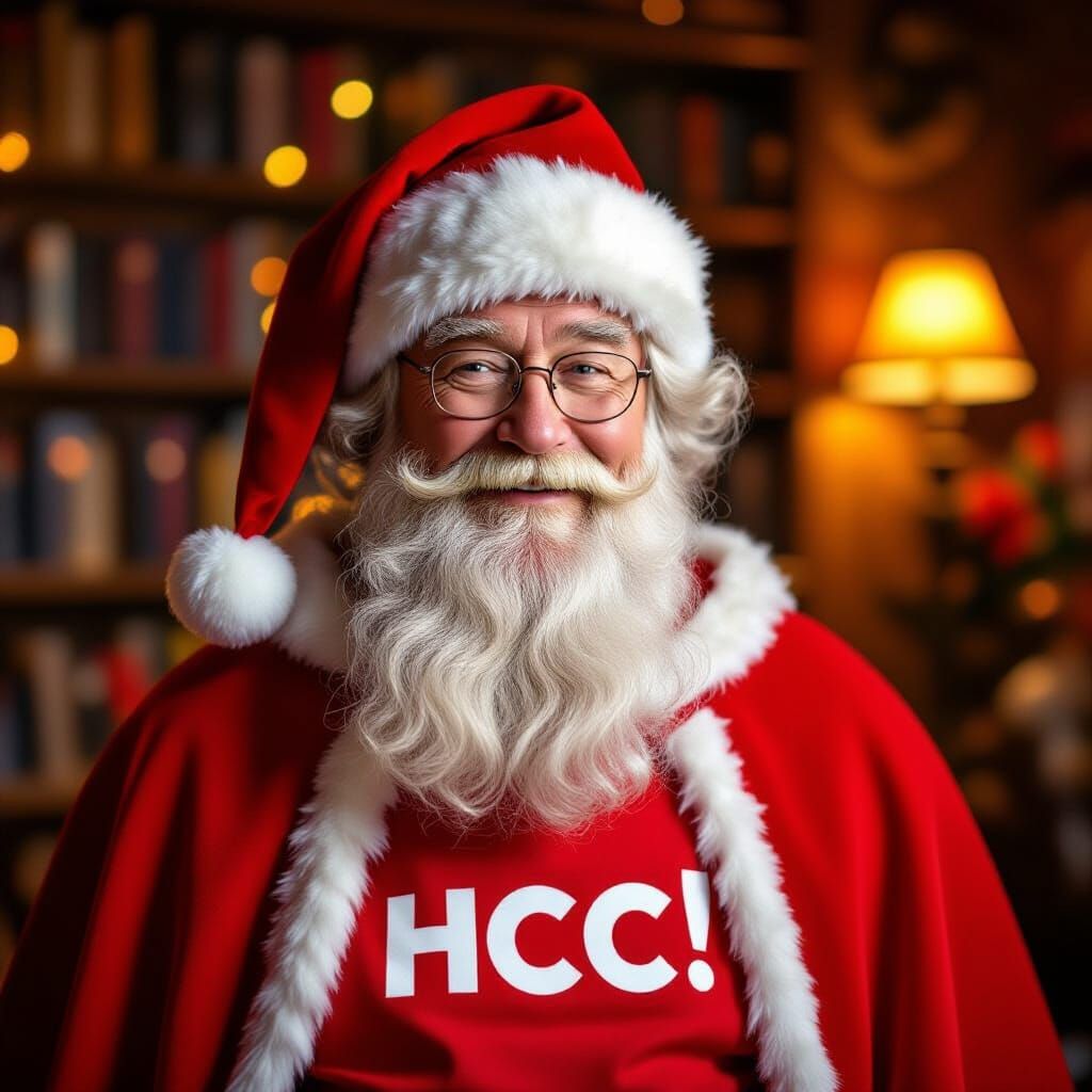 Sinterklaas Poses in a Red HCC! Shirt