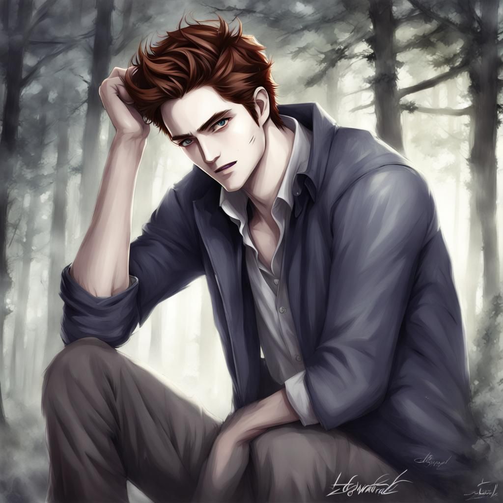 Anime Style Male Character Portrait