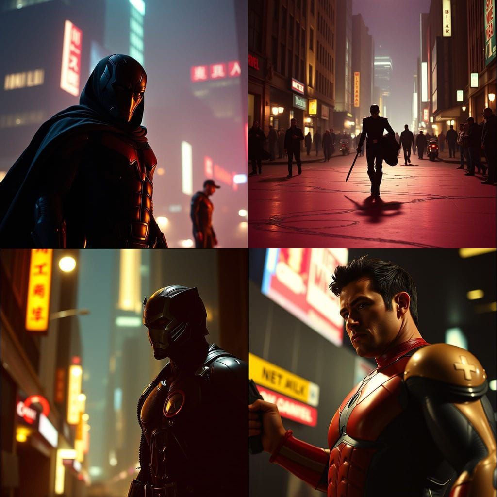 Marvel Comics Sidewinder in Cinematic Film Still