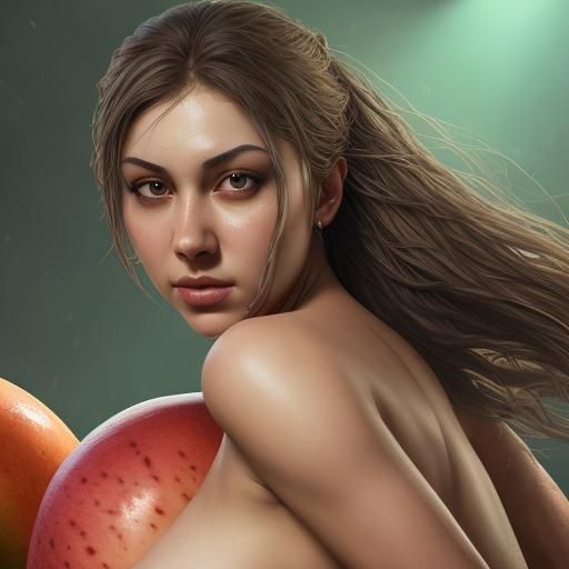 Hyperrealistic Portrait with Dramatic Lighting and Color