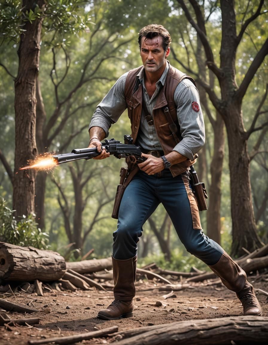 Ash Williams Action Shot in Natural Lighting