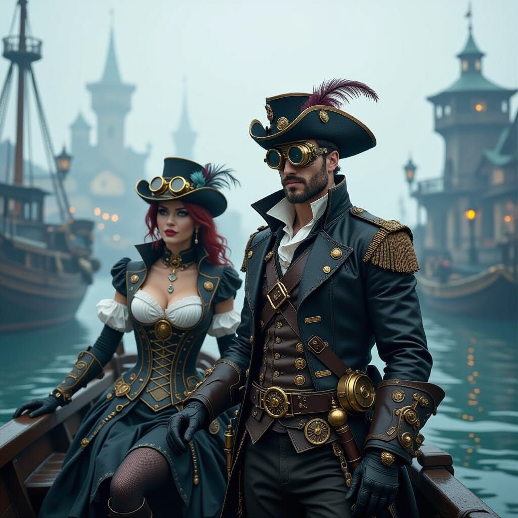 Pirates of the Caribbean, steampunk style, Disney world