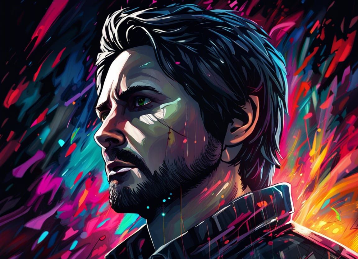 Alan Wake in a Neverending Dream: Splash Art