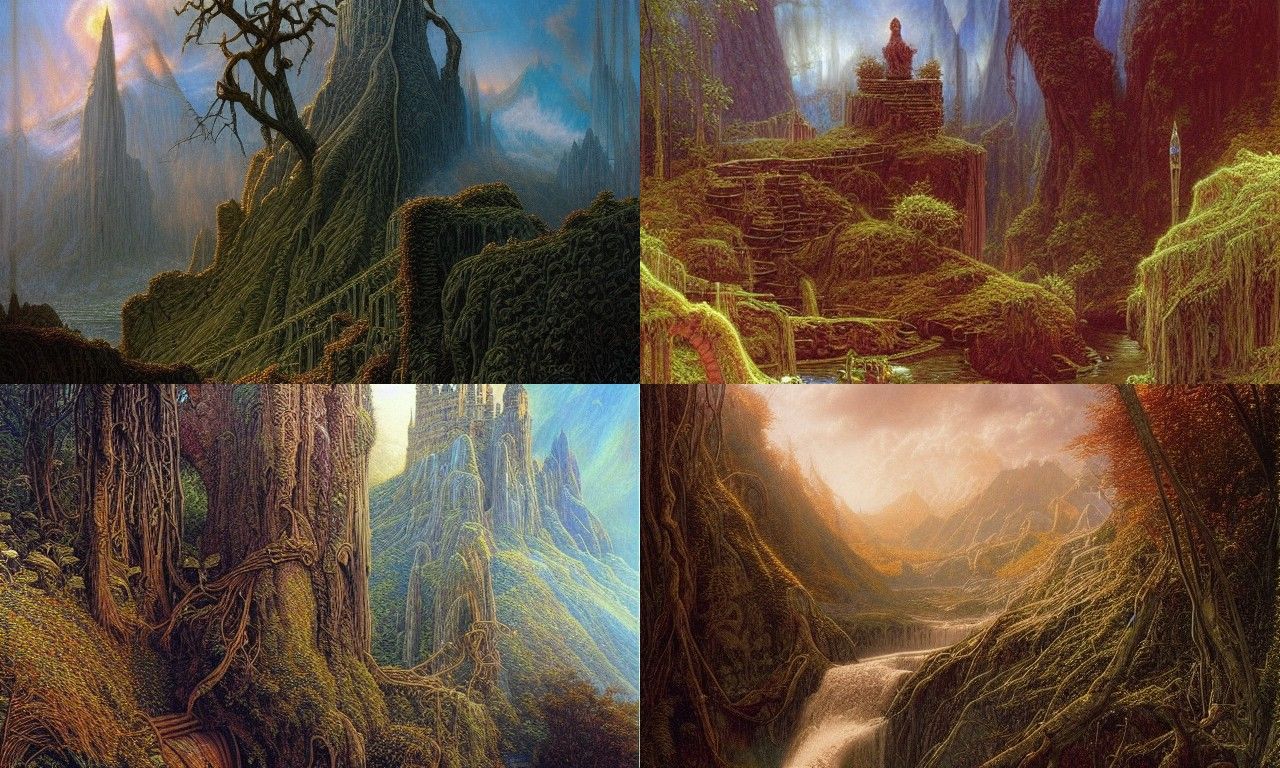 Lord of the Rings in the 1980s, Photorealistic Art