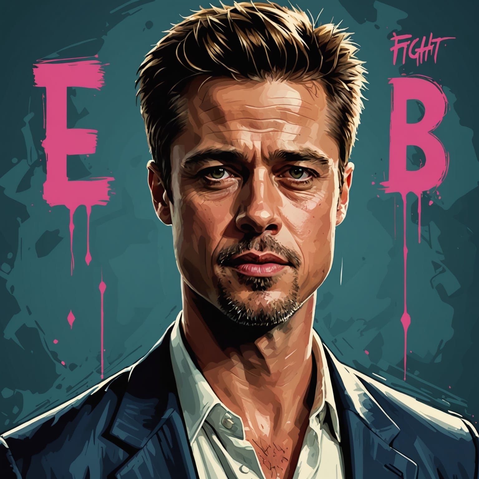 Turbulent 90s Anti-Hero in a Dark Alleyway