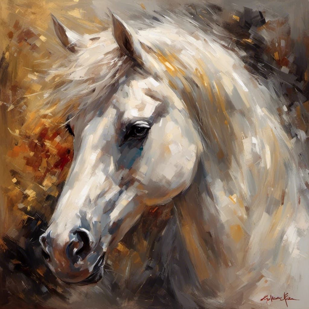 Horse Performing Piaffe Dressage Movement