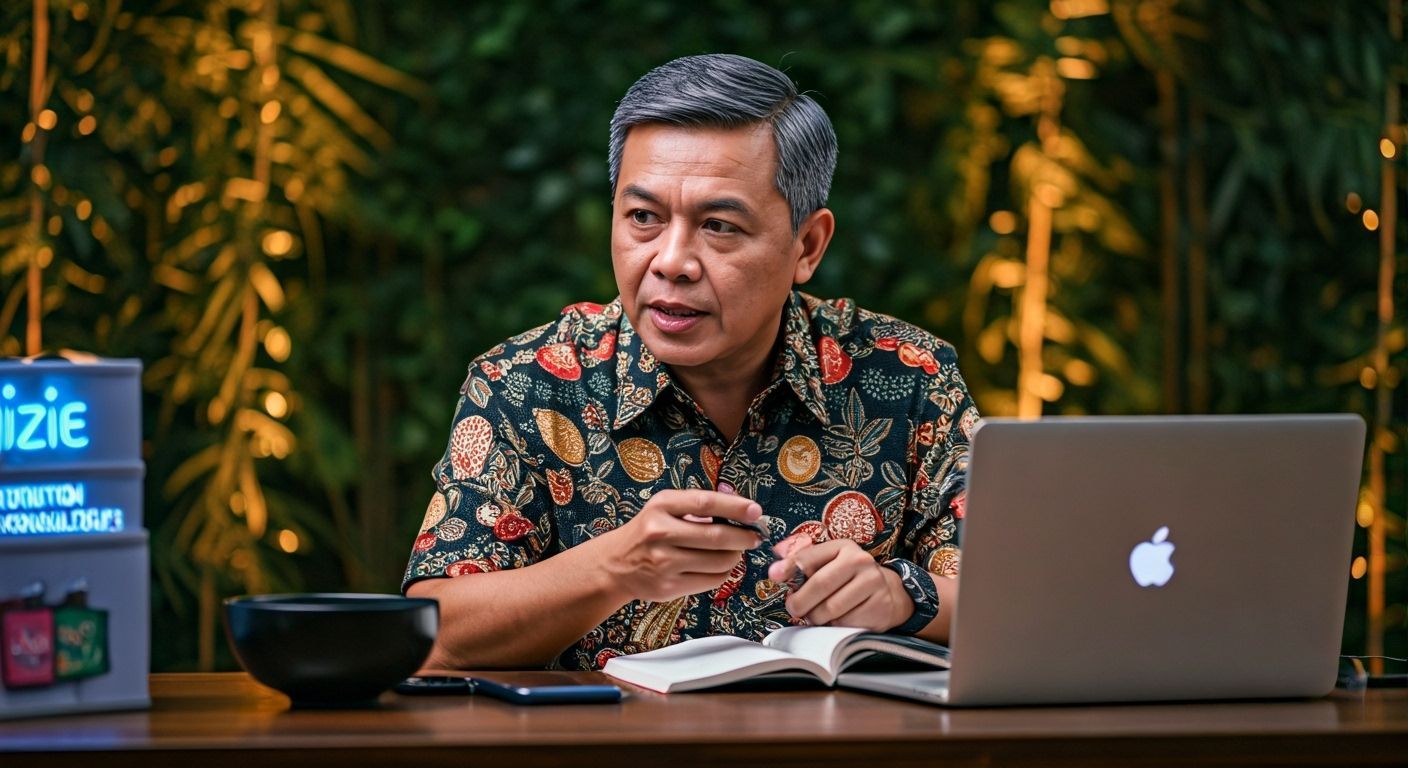 Indonesian Nutrition Consultant Giving Presentation