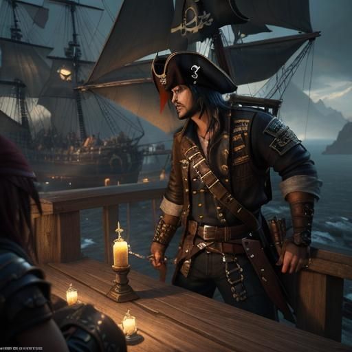 Pirate Lovers in Epic 3D Style