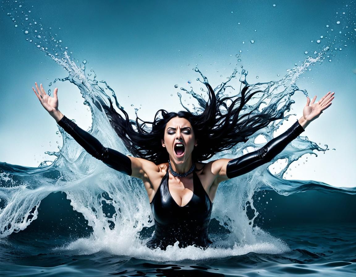 Synchronized Swimmer Emerges in Explosive Movie Poster
