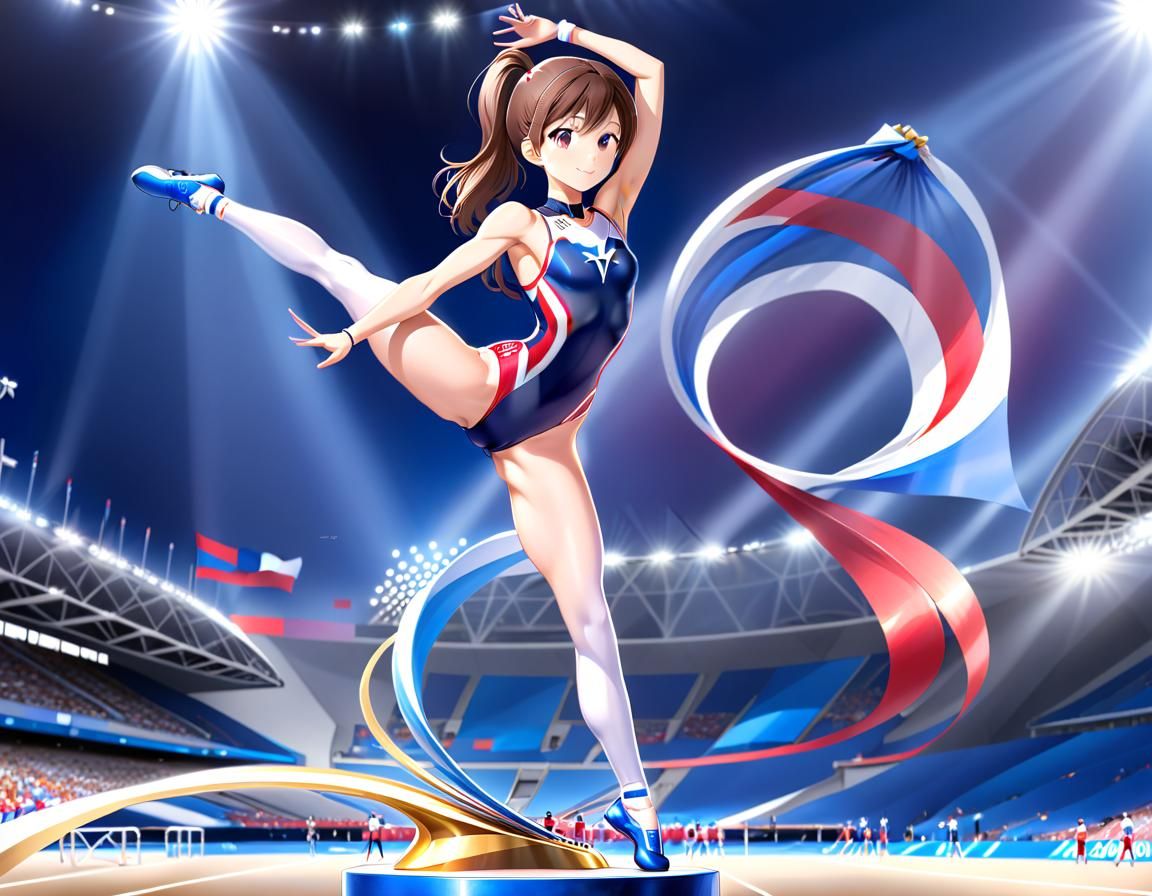 Anime Gymnast Competes in Summer Olympics