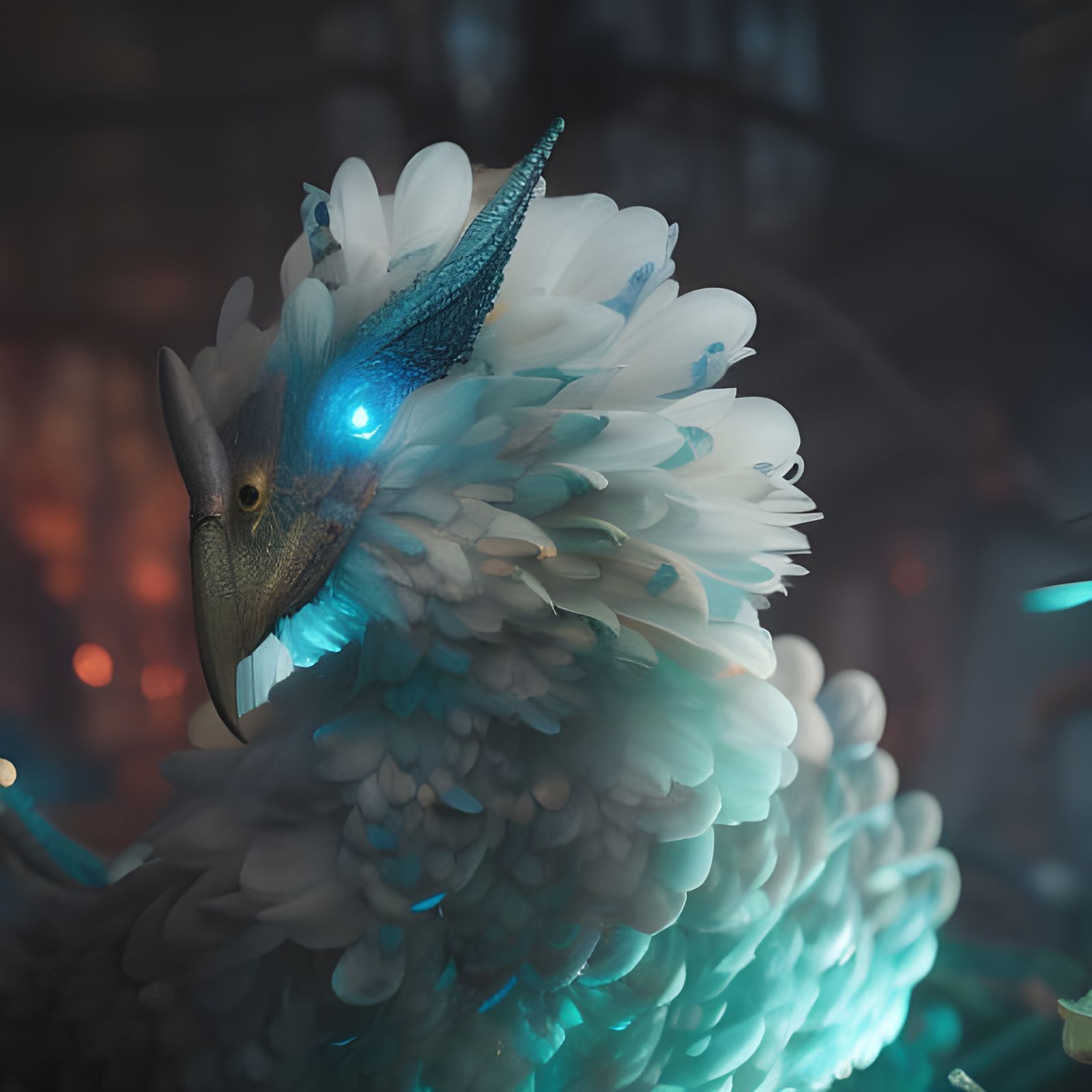 Hyperrealistic Phoenix Bird Photograph in 8k