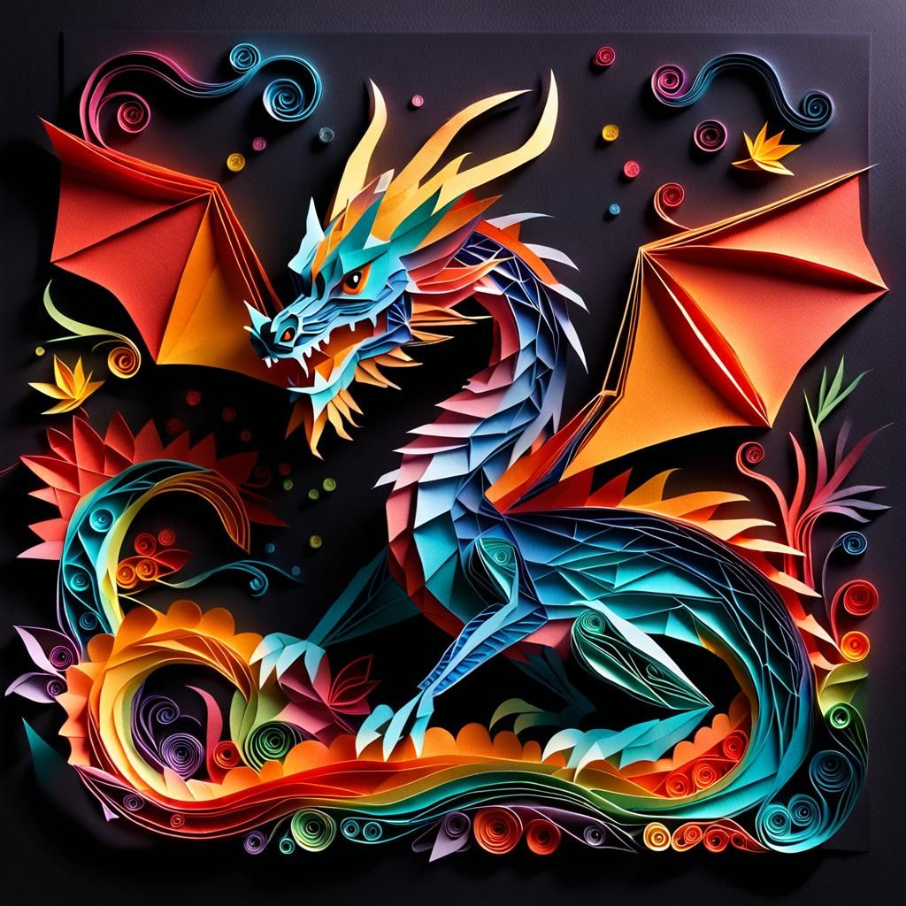 The Radiant Dragon: A Paper Art Spectacle | Inspired by JokeStirrer