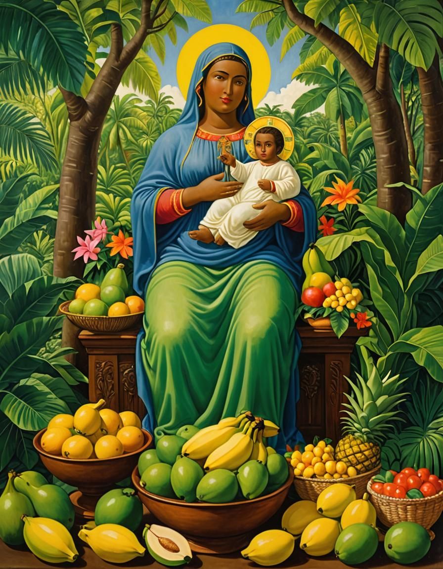 Surreal Caribbean Madonna