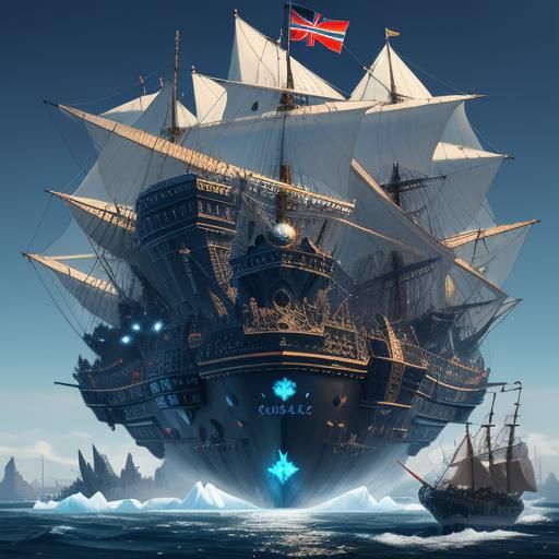 Futuristic Viking City Metaverse Chaos Cube