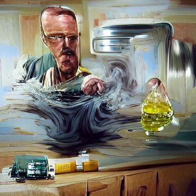 Breaking Bad Portrait in Oil Paint